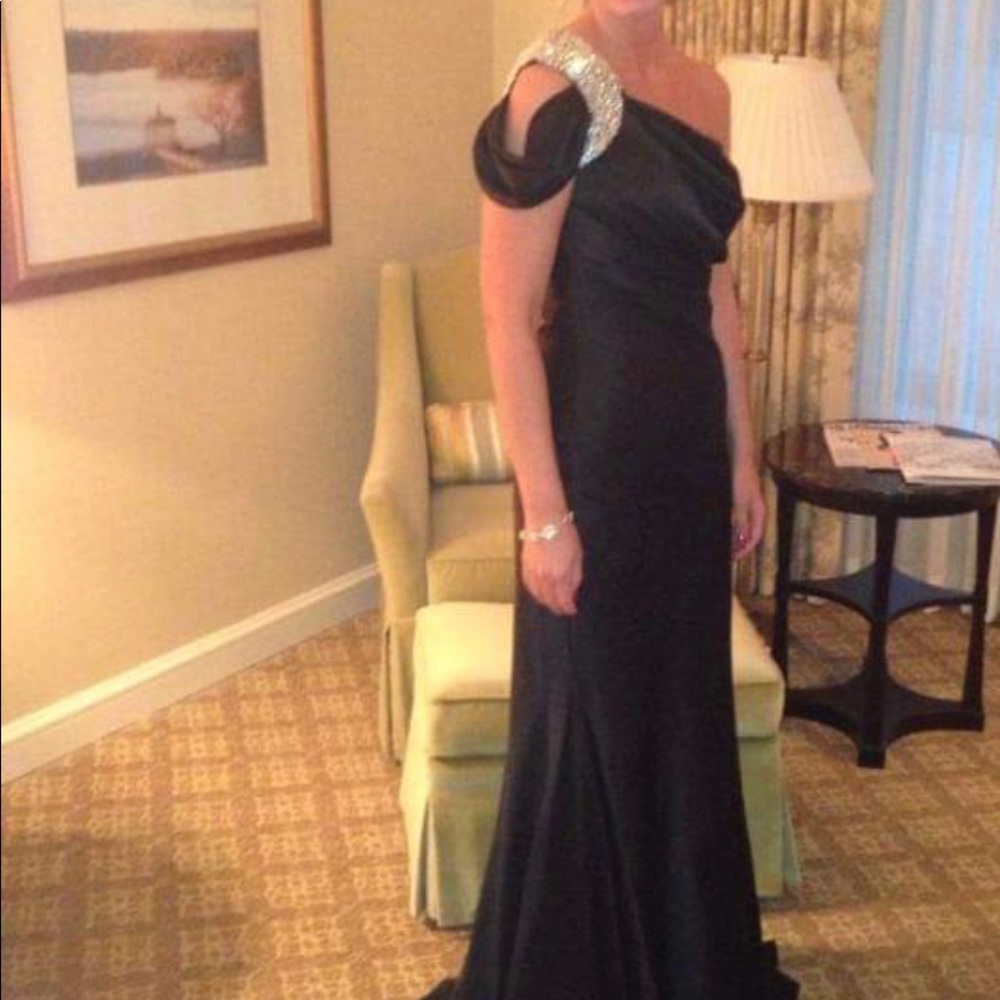Classic Jovani Dress from 2014 Black One shoulder